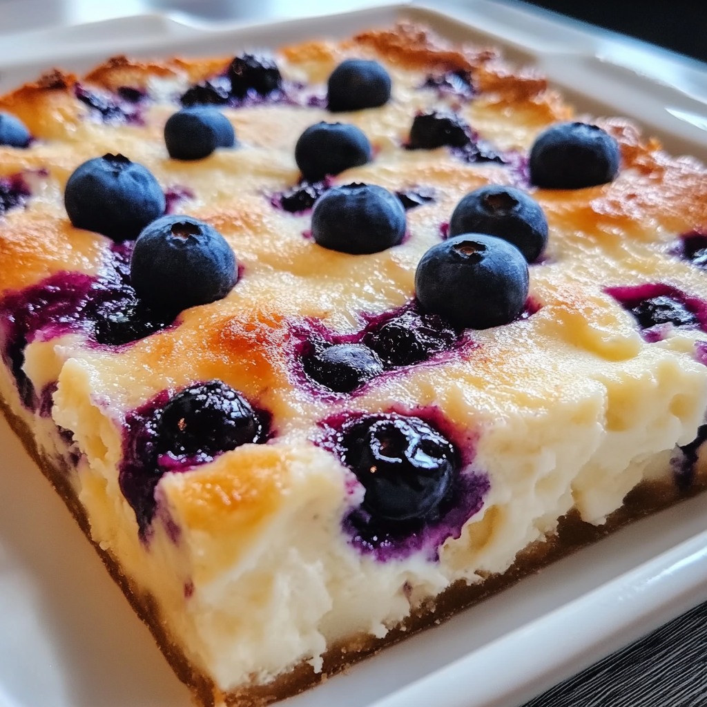 Blueberry Cottage Cheese Breakfast Bake